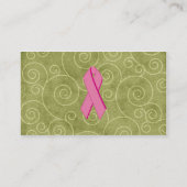 Rosa Band-Visitenkarte U fertigen besonders an Visitenkarte (Rückseite)