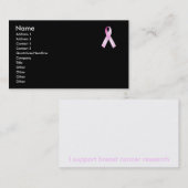 Rosa Band-Visitenkarte Visitenkarte (Vorne/Hinten)