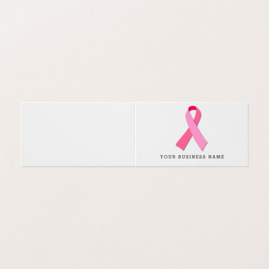 Rosa Band Visitenkarten (Außenseite Aufgefaltet)
