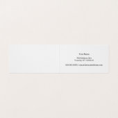 Rosa Band Visitenkarten (Innenseite Aufgefaltet)