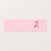 Rosa Band Visitenkarten (Außenseite Aufgefaltet)