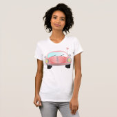 Rosa Band-Wanze T-Shirt (Vorne ganz)
