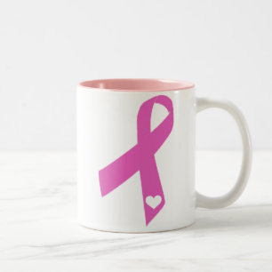 Rosa Band Zweifarbige Tasse