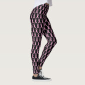 Rosa BandBrustkrebs-Bewusstseins-Leggings Leggings (Rechts)