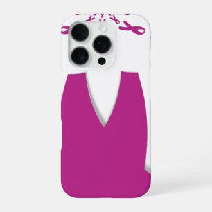 Rosa Bänder Brustkrebsbewusstsein Kunst Druck iPhone 16 Pro Hülle