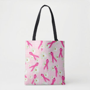 rosa Bänder und weiße Gänse Tasche