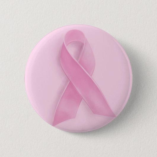 Rosa Bandknopf-Abzeichen für Brustkrebs awarene Button (Vorderseite)