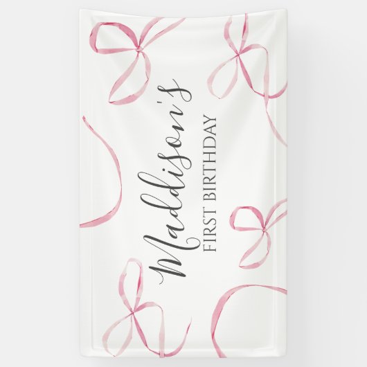 Rosa Banner, Buggebläse Banner (Vertikal)