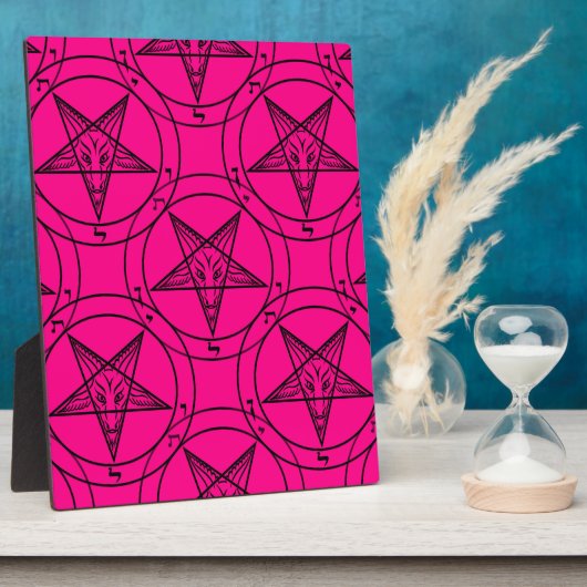 rosa Baphomet Fotoplatte (Seite)