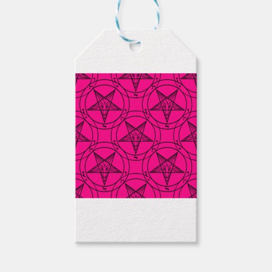 rosa Baphomet Geschenkanhänger (Vorderseite)