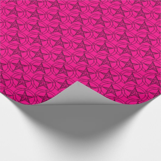 rosa Baphomet Geschenkpapier (Ecke)