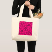 rosa Baphomet Jumbo Stoffbeutel (Vorderseite (Produkt))