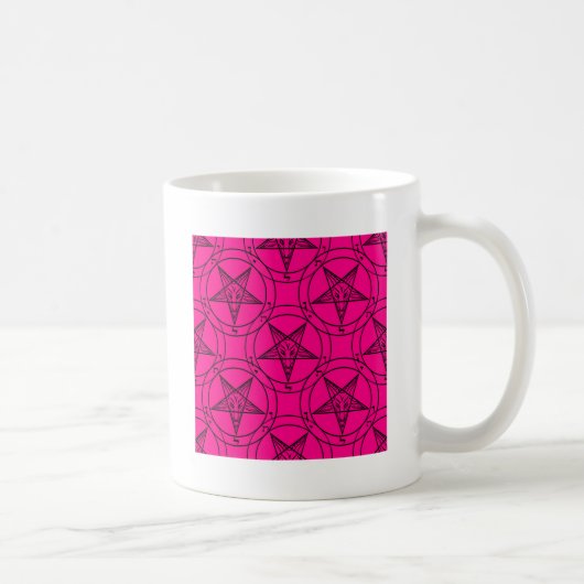rosa Baphomet Kaffeetasse (Rechts)