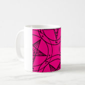 rosa Baphomet Kaffeetasse (Vorderseite Links)