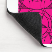 rosa Baphomet Mousepad (Ecke)