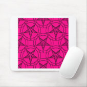 rosa Baphomet Mousepad (Mit Mouse)