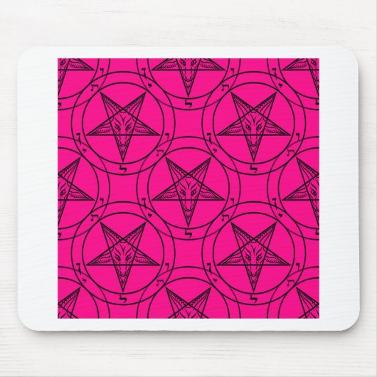 rosa Baphomet Mousepad (Vorne)