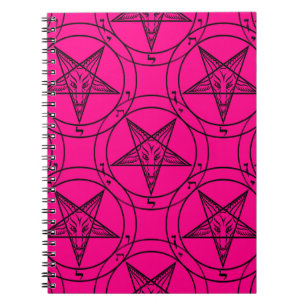 rosa Baphomet Notizblock