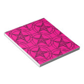 rosa Baphomet Notizblock (angewinkelt)