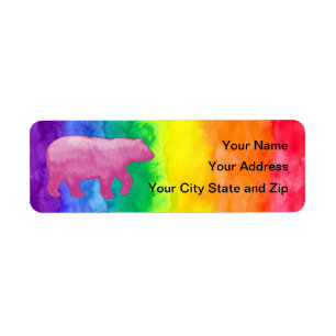 Rosa Bär auf dem Rainbow-Label