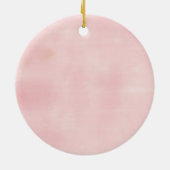 Rosa Bär-Baum-Babys erstes Weihnachten Keramik Ornament (Hinten)