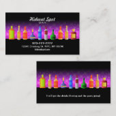 Rosa Bar-Geschäfts-Karten Visitenkarte (Vorne/Hinten)