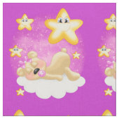 Rosa Bär Stoff (Nahaufnahme)