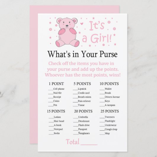 Rosa Bär Was ist in deinem Handyspiel? (Vorne/Hinten)