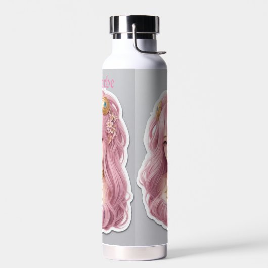 Rosa Barbe Trinkflasche (Links)