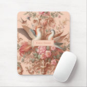 Rosa Barock Rokoko Blume Morris Mousepad (Mit Mouse)