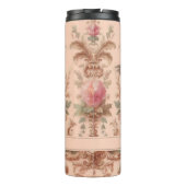 Rosa Barock Rokoko Blume Morris Thermosbecher (Rückseite)