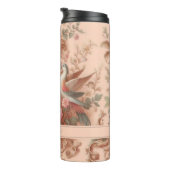 Rosa Barock Rokoko Blume Morris Thermosbecher (Nach rechts gedreht)