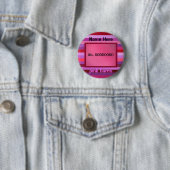 rosa Barriotextschablone Button (Beispiel)