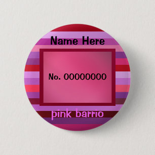 rosa Barriotextschablone Button