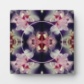 Rosa Bartete Iris-Blume hinzufügen Ihr Foto Fotoplatte (Vorderseite)