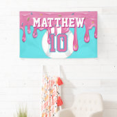 Rosa Baseball-Drip-Birthday Banner (Insitu)