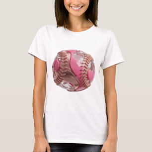 ROSA BASEBALL MIT DIAMANTEN UND ROSÉGOLD-STICKEREI T-Shirt