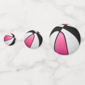 Rosa Basketball-Party Konfetti (Rückseiten)