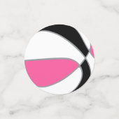 Rosa Basketball-Party Konfetti (Klein Vorderseite)