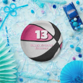 Rosa Basketballmädchen - Party Pappteller (Party)