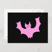 Rosa Bat. Postkarte (Vorne/Hinten)