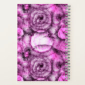 Rosa Batik-Muster-Predigtnotizen Notizblock (Rückseite)