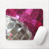 Rosa Baubles Detail Mousepad (Mit Mouse)