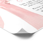 Rosa Bauch Elegante Coquette Spätnachtswindeln Poster (Ecke)