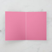 Rosa Bauchtänzerin Shimmy Karte (Innenseite)