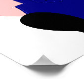 Rosa Bauer Pig Poster (Ecke)