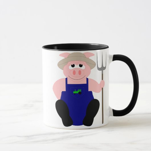 Rosa Bauer Pig Tasse (Rechts)