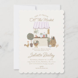 Rosa Bauern Markt Farm Bridal Dusche Einladung