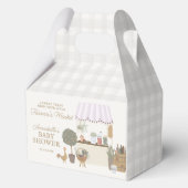 Rosa Bauern Markt Frische Babydusche Geschenkschachtel (Rückseite)