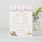 Rosa Bauern Markt Landwirtschaft Frische Beratung  Einladung (Stehend Vorderseite)